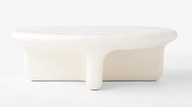 Bodene Round Ivory Resin Coffee Table
